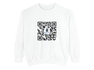 Casual QR Code Sweatshirt - Unisex Fashion, DJ- Dance Party Lighting ,Comfortable Gift, Trendy ,Fun, Tech-Inspired Apparel, Customizable Design, Perfect for Any Occasion