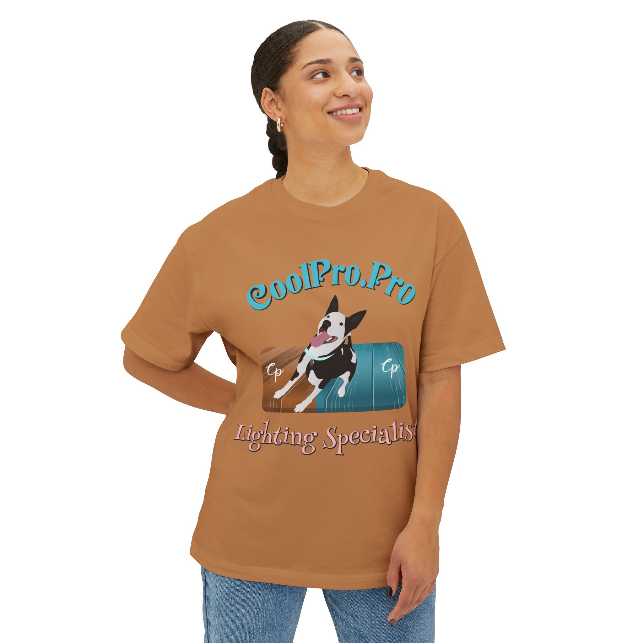 CoolPro Fun & Trendy Fetch Doggy outside Unisex Oversized Boxy Tee - Image 15