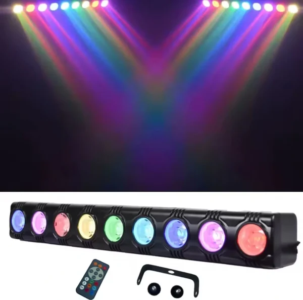 LED DJ Stage Light Bar with Remote Control plus FX.