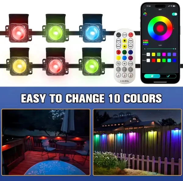 50 foot RGB LED Light Stringer with Remote Control.