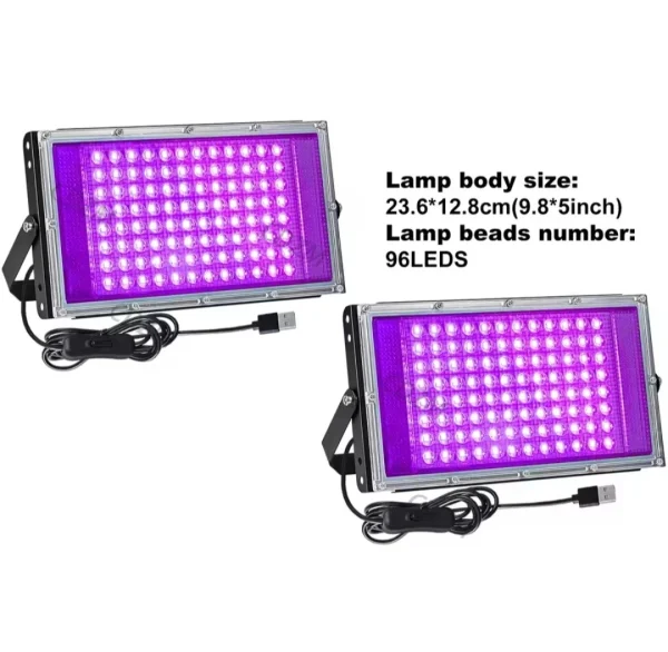 2 pack UV Party Decoration Black Light.