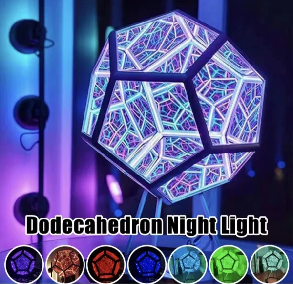 Cool Creative Dodecahedron Art Decor/Night Light
