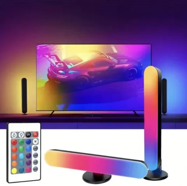 2 Pack Rhythm Ambient Color Light Bars/Back Light w/ FX & Remote Control