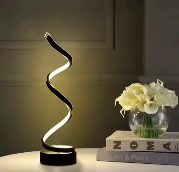 Spiral Home Decoration Desk Lamp