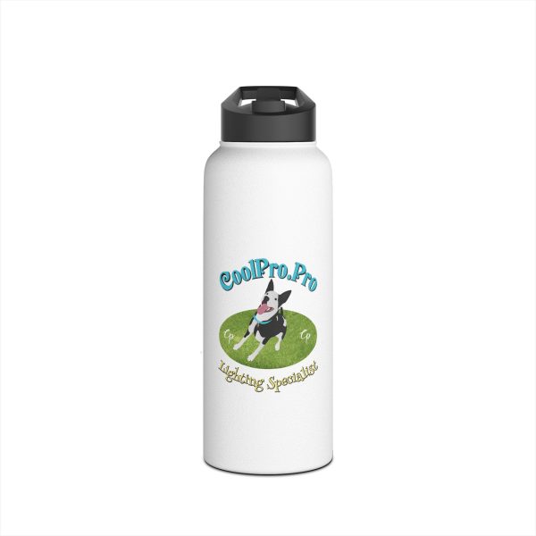 Custom Pet Water Bottle for Dog Lovers,  DJ dance lighting = Fun party Fetch dog Stainless Steel Travel Mug for Outdoors, Personalized Gift, Hydration FlaskolPro Pro - Image 9