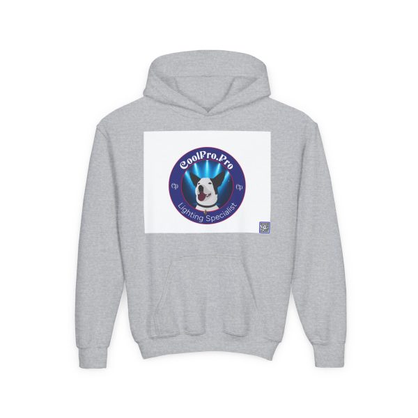 Youth Hoodie with Fun Rave Doggy Design - Perfect for Kids, Gift for Dog Lovers, Cozy Sweatshirt for Outdoor Fun, Festival Attire CoolPro.Pro - Image 9