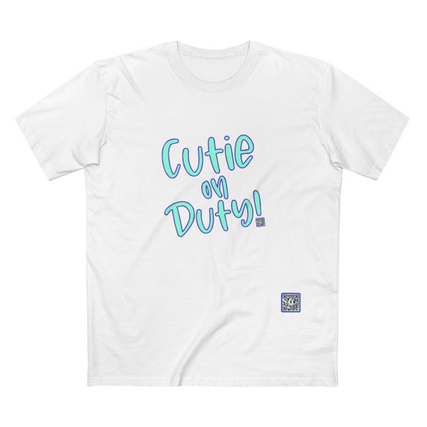 Cute Adult Tee: 'Cutie on Duty!' Funny Shirt, Casual Wear, Gifts for Her, Birthday Surprise, Everyday Comfort