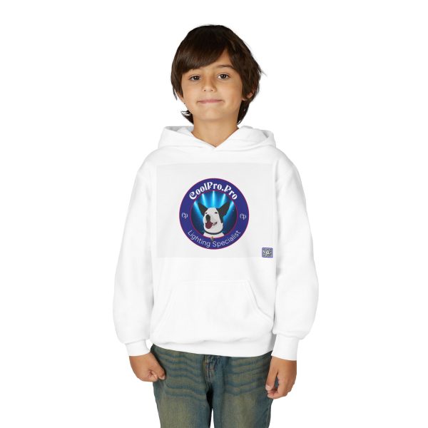 Youth Hoodie with Fun Rave Doggy Design - Perfect for Kids, Gift for Dog Lovers, Cozy Sweatshirt for Outdoor Fun, Festival Attire CoolPro.Pro - Image 3