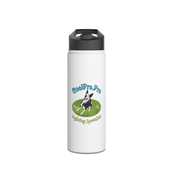 Custom Pet Water Bottle for Dog Lovers,  DJ dance lighting = Fun party Fetch dog Stainless Steel Travel Mug for Outdoors, Personalized Gift, Hydration FlaskolPro Pro - Image 5