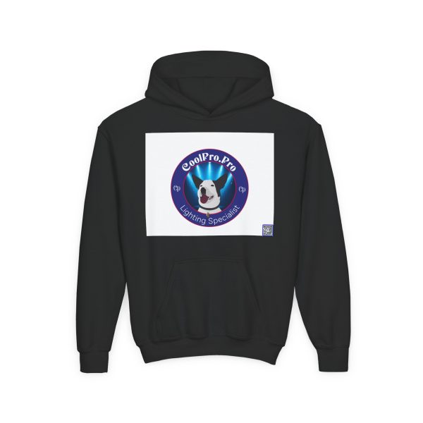 Youth Hoodie with Fun Rave Doggy Design - Perfect for Kids, Gift for Dog Lovers, Cozy Sweatshirt for Outdoor Fun, Festival Attire CoolPro.Pro - Image 5