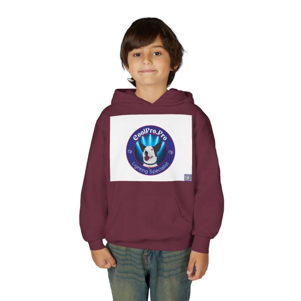 Youth Hoodie with Fun Rave Doggy Design - Perfect for Kids, Gift for Dog Lovers, Cozy Sweatshirt for Outdoor Fun, Festival Attire CoolPro.Pro - Image 15