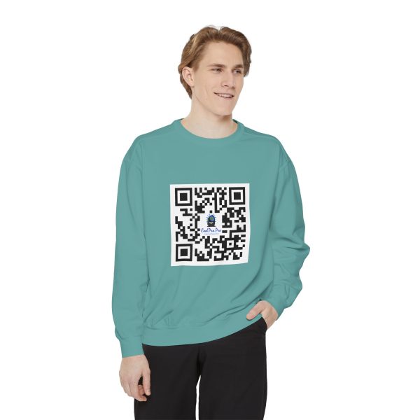 Casual QR Code Sweatshirt - Unisex Fashion, DJ- Dance Party  Lighting ,Comfortable Gift, Trendy ,Fun, Tech-Inspired Apparel, Customizable Design, Perfect for Any Occasion - Image 7