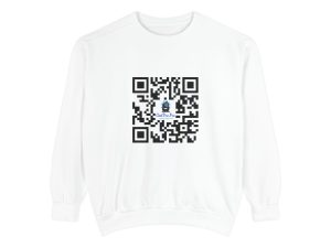Casual QR Code Sweatshirt - Unisex Fashion, DJ- Dance Party  Lighting ,Comfortable Gift, Trendy ,Fun, Tech-Inspired Apparel, Customizable Design, Perfect for Any Occasion