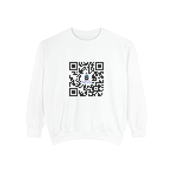 Casual QR Code Sweatshirt - Unisex Fashion, DJ- Dance Party  Lighting ,Comfortable Gift, Trendy ,Fun, Tech-Inspired Apparel, Customizable Design, Perfect for Any Occasion