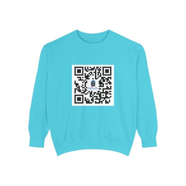 Casual QR Code Sweatshirt - Unisex Fashion, DJ- Dance Party  Lighting ,Comfortable Gift, Trendy ,Fun, Tech-Inspired Apparel, Customizable Design, Perfect for Any Occasion - Image 9