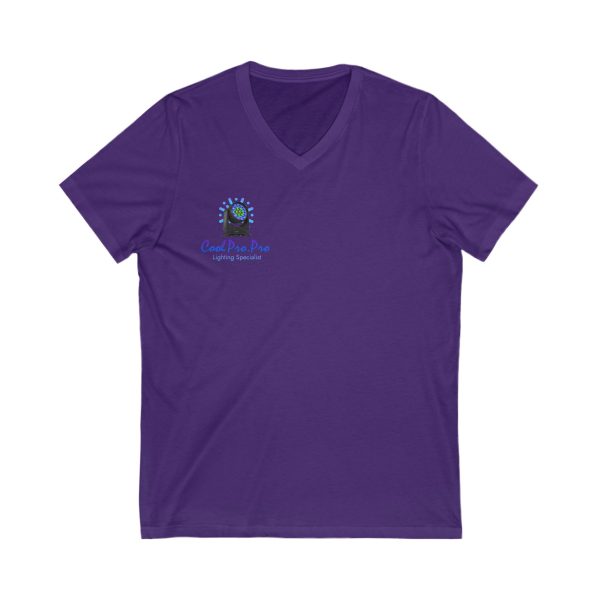 Cool Pro V-Neck Tee, Unisex Pro-Casual T-Shirt, DJ Rave Dance Lover Gift, QR Code Art w Fun intelligent light  Logo Design Tee, Trendy Gift Idea - Image 21