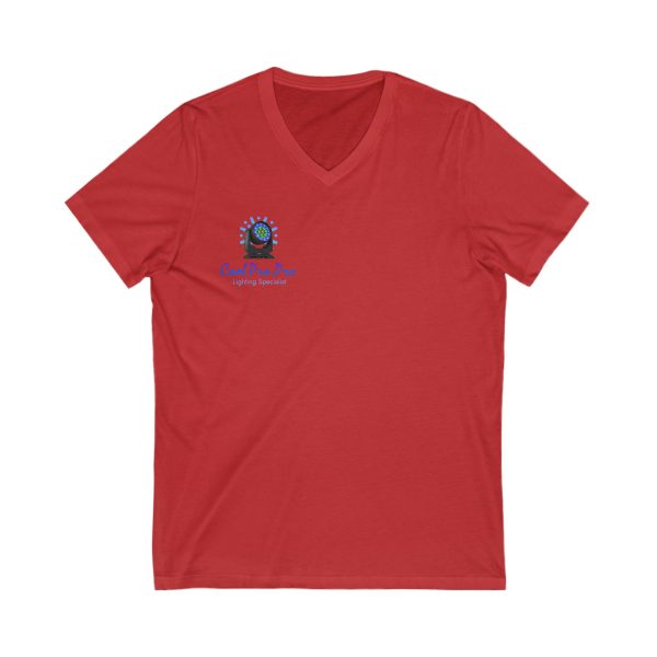 Cool Pro V-Neck Tee, Unisex Pro-Casual T-Shirt, DJ Rave Dance Lover Gift, QR Code Art w Fun intelligent light  Logo Design Tee, Trendy Gift Idea - Image 23