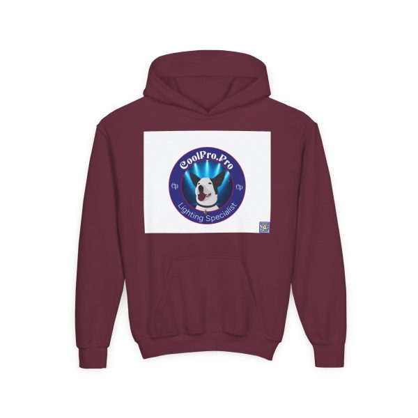 Youth Hoodie with Fun Rave Doggy Design - Perfect for Kids, Gift for Dog Lovers, Cozy Sweatshirt for Outdoor Fun, Festival Attire CoolPro.Pro - Image 13